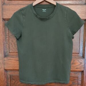 Madewell Forest Green Short Sleeve Tee
